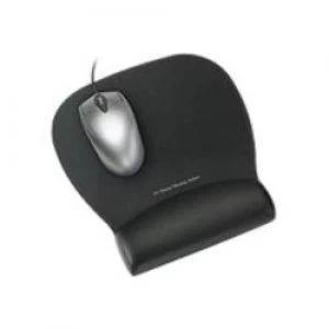 3M Precise Mousing Surface with Leatherette Black Gel Wrist-Rest