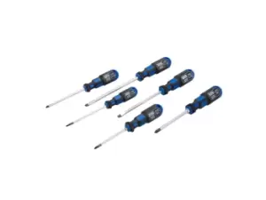 King Dick 25602 6pc Slotted / Phillips Screwdriver Set