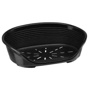 Ferplast Siesta Deluxe Dog Basket - Black - Size 10: 93.5 x 68 x 28.5cm (L x W x H)
