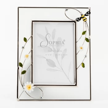 Sophia Classic Collection Wire And Glass Bee Frame