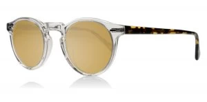 Oliver Peoples Gregory Peck Sun Sunglasses Sun Buff / Dark Brown / Tortoise 1485W4 47mm