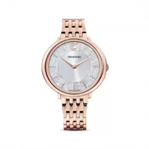 Crystalline Chic Metal Rose Gold-tone White Watch 5544590