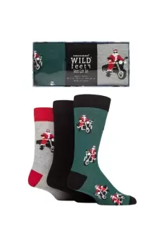 3 Pair Christmas Flat Gift Boxed Socks