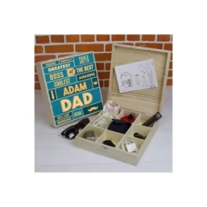 Personalised Best Dad Wooden Storage Box