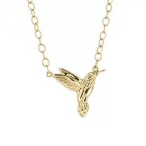 Hummingbird Motif Yellow Gold Necklace GN370
