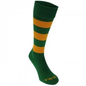 ONeills Hoop Football Socks Mens - Green/Gold