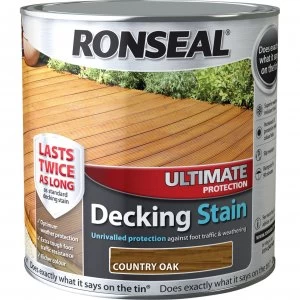 Ronseal Ultimate Protection Decking Stain Country Oak 2.5l