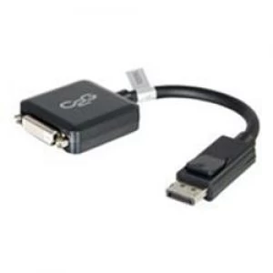 C2G 20cm DisplayPort Male to Single Link DVI-D Female Adapter Cable - Black