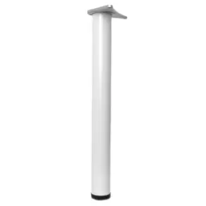 GTV Adjustable Breakfast Bar Worktop Support Table Leg 820mm - White, Pack of 3.