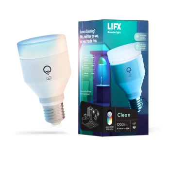 LIFX Clean A19 Multicolour WiFi LED Smart Bulb - E27 Edison