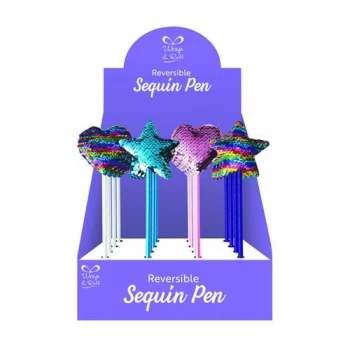 Assorted Sequin Shape Pens Pack of 16 24942-PEN