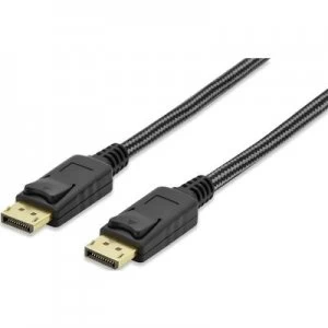 ednet DisplayPort Cable 2m gold plated connectors Black [1x DisplayPort plug - 1x DisplayPort plug]