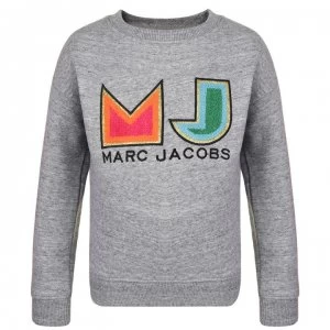 Marc Jacobs Children Girls Logo Sweatshirt - Gris Chine