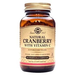 Solgar Natural Cranberry With Vitamin C Vegetable Capsules 60 Vegicaps