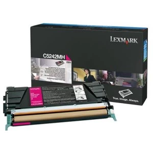 Lexmark C5242MH Magenta Laser Toner Ink Cartridge