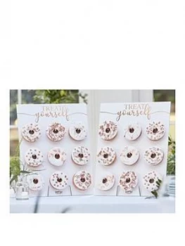 Ginger Ray 2 Donut Walls With Rose Gold Foiling