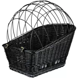 Trixie Rear-Mounted Black Bicycle Basket - 55 x 35 x 49cm (L x W x H)