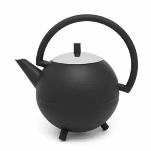 Bredemeijer Teapot Double Wall Saturn Design In Matt Black 1.2L