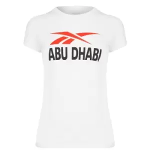 Reebok Abu Dhabi T Shirt Womens - White