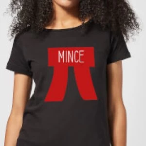 Mince Pi Womens Christmas T-Shirt - Black - 3XL - Black
