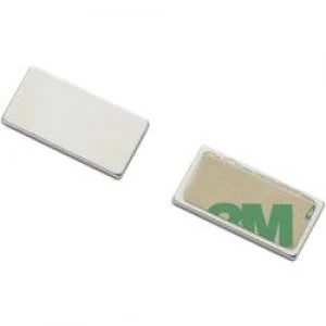 Magnetic pad Conrad Components N35 451502 Silver L x W 20 mm x