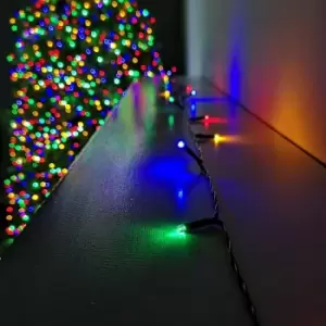 24 LED 2.3m Premier Christmas Outdoor 8 Function Battery Timer Lights in Multicoloured