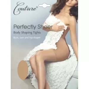 Couture Womens/Ladies Perfectly Sheer Body Shaping Tights (1 Pair) (Large) (Natural)