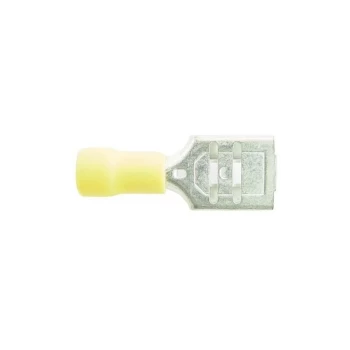 WOT-NOTS Wiring Connectors - Yellow - Female Slide-On 375 - Pack of 25 - PWN795