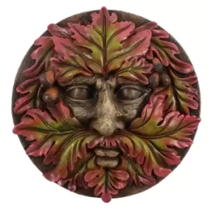 The Green Man Round Face Plaque