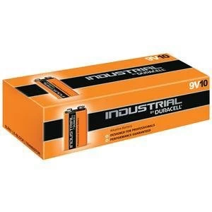 Original Duracell 9V Industrial Alkaline Battery 1 x Pack of 10