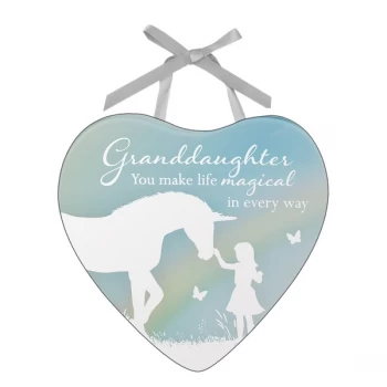 Reflections of The Heart Plaque - Granddaughter