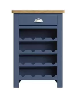 K-Interiors Fontana Wine Cabinet - Blue