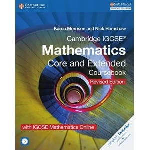 Cambridge IGCSE (R) Mathematics Core and Extended Coursebook with CD-ROM and IGCSE Mathematics Online Revised Edition Mixed...
