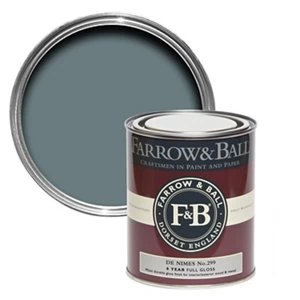 Farrow & Ball De nimes No. 299 Gloss Metal & wood Paint 0.75L