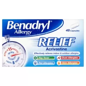 Benadryl Allergy Relief Capsules - 48 Capsules