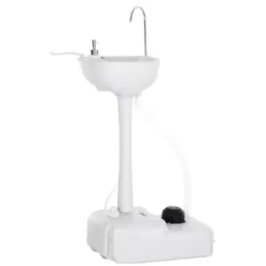 Outsunny Portable Camping Sink with Towel Holder
