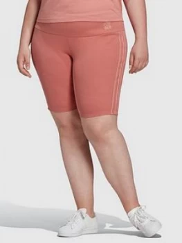 adidas Originals New Neutral Cycling Short - Plus Size - Pink, Size 3X, Women