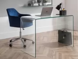 Julian Bowen Amalfi Clear Glass Desk