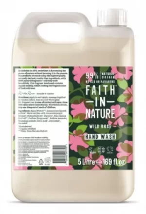 Faith in Nature Hand Wash Wild Rose 5l
