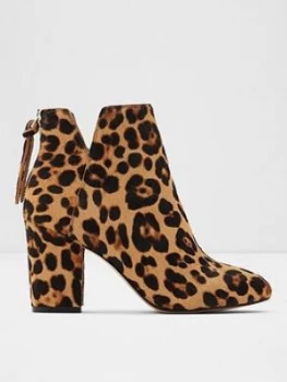 Aldo Dominicaa Leopard Ankle Boots - Animal Print