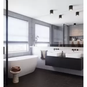 Landon Long LED Bathroom Ceiling Light Black, 2700K