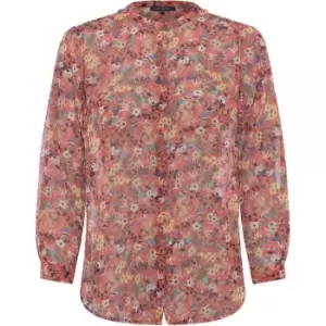 French Connection Blossom Crinkle Shirt - Red