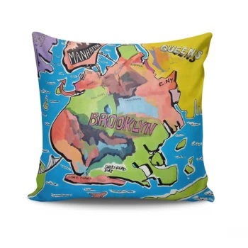 BRKRLNT-2 - No Filling Multicolor Cushion Cover
