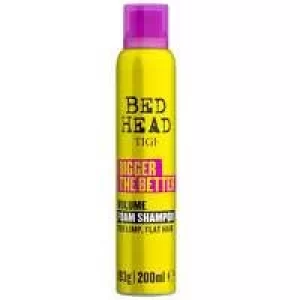 TIGI Bed Head Wash and Care Bigger The Better Volume Foam Shampoo for Fine Hair 200ml