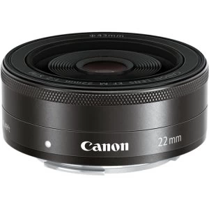 Canon EF M 22mm f2 STM Lenses Black