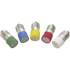 LED bulb E10 Red 12 Vdc 12 V AC 1.2 lm Barthelme