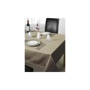 Emma Barclay Chequers Tablecloth, Latte, 52 x 70 Inch