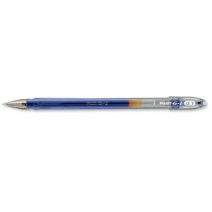 Pilot G107 Gel Ink Pen Ergonomic Grips 0.7mm Tip 0.5mm Line Blue Pack of 12 Pens