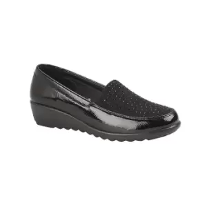 Boulevard Womens/Ladies Loafers (4 UK) (Black)