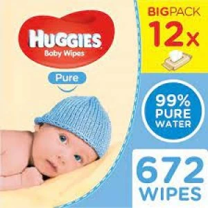 Huggies Pure Wipes 12 Pack